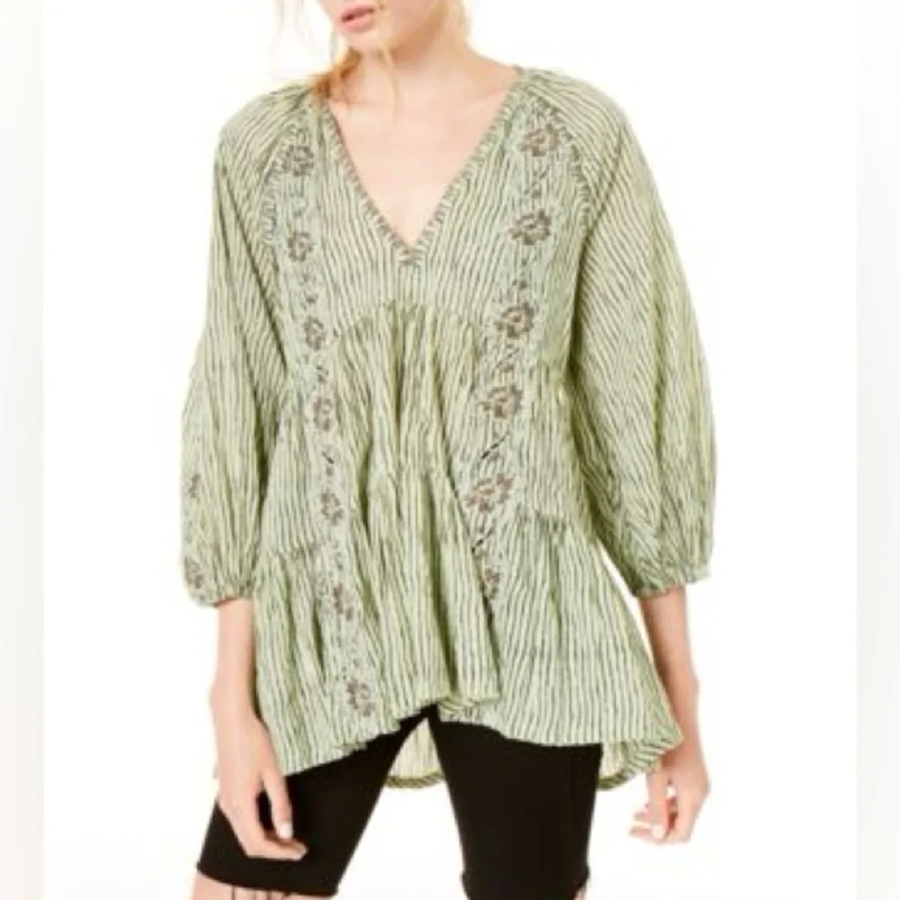 Free People Another Special Day Tunic Top / Size L